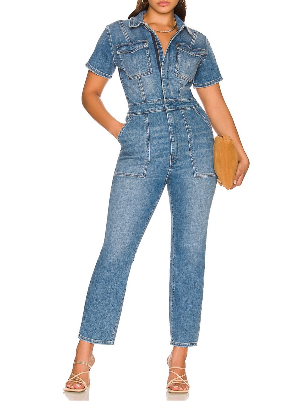 Good American Fit For Success Jumpsuit in Blue274